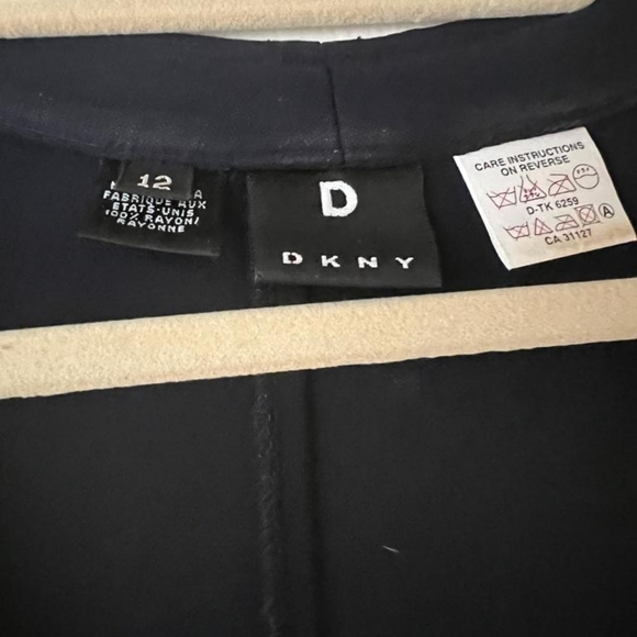 Donna Karan's D Line Navy Blue dress 12 - Picture 3 of 5